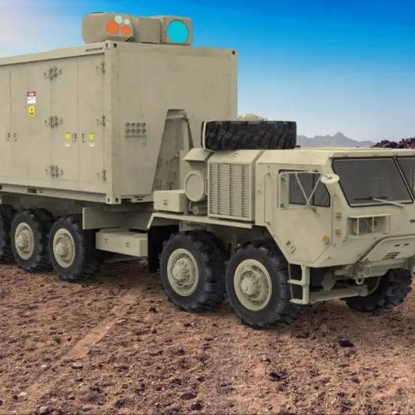 Artist’s impression of the Indirect Fire Protection Capability High Energy Laser system developed by Lockheed Martin (Picture source: Lockheed Martin)