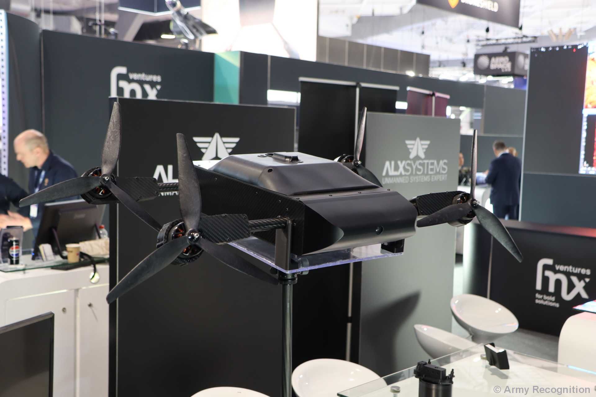 The drone from ALX Systems operates with a high degree of autonomy, allowing it (and its explosive payload of 2 to 3 kilograms) to reach its target without continuous human guidance after launch. (Picture source: Army Recognition)