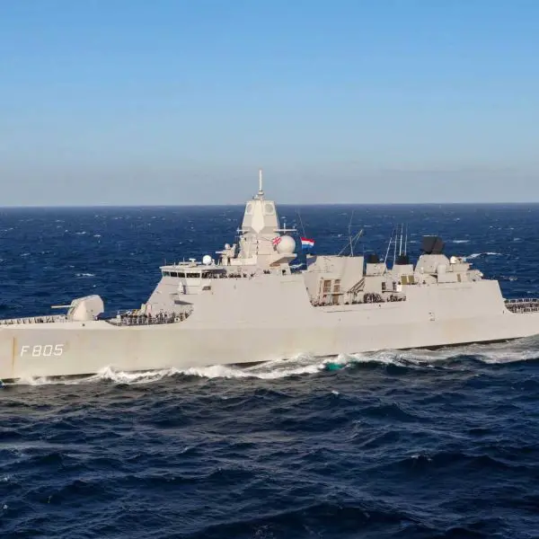 Within task group operations, the Zr.Ms. Evertsen air defense frigate protects other vessels at short and medium ranges while maintaining situational awareness across a large airspace sector. (Picture source: Dutch MoD)