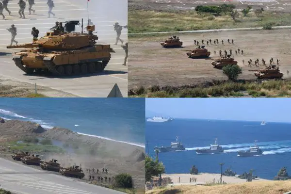 Türkiye demonstrated a NATO-compatible amphibious assault capability during EFES 2026 by landing upgraded M60TM tanks from indigenous 151 Class landing craft and rapidly pushing armored forces inland under joint-force coordination (Picture Source: Army Recognition Group)