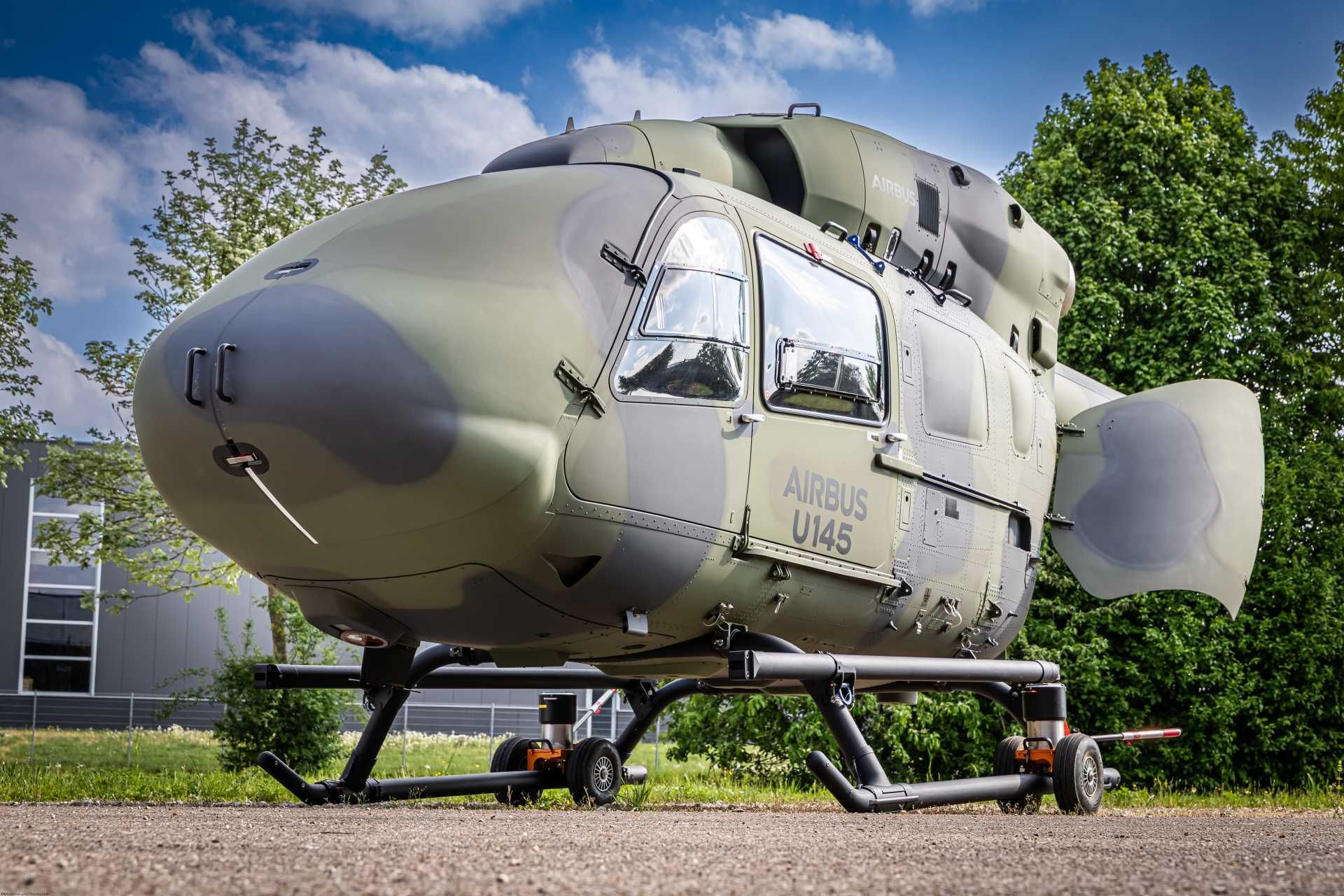 Airbus' new U145 autonomous uncrewed aerial system, derived from the H145 helicopter, is designed to combine the payload capacity and reliability of a proven twin-engine rotorcraft with advanced autonomous flight capabilities for military and civil missions. (Picture source: Airbus Helicopters)