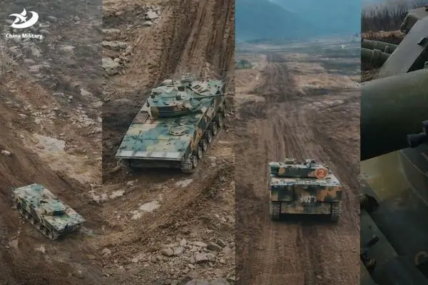 A PLA Army brigade conducted a combined-arms assault drill integrating ZBD-04A infantry fighting vehicles with HQ-17 and PGZ-04A air-defense systems under complex electromagnetic conditions. The exercise highlighted how mechanized forces advance under a mobile short-range air-defense shield to counter drones and low-flying threats in high-intensity combat (Picture source: China Military).