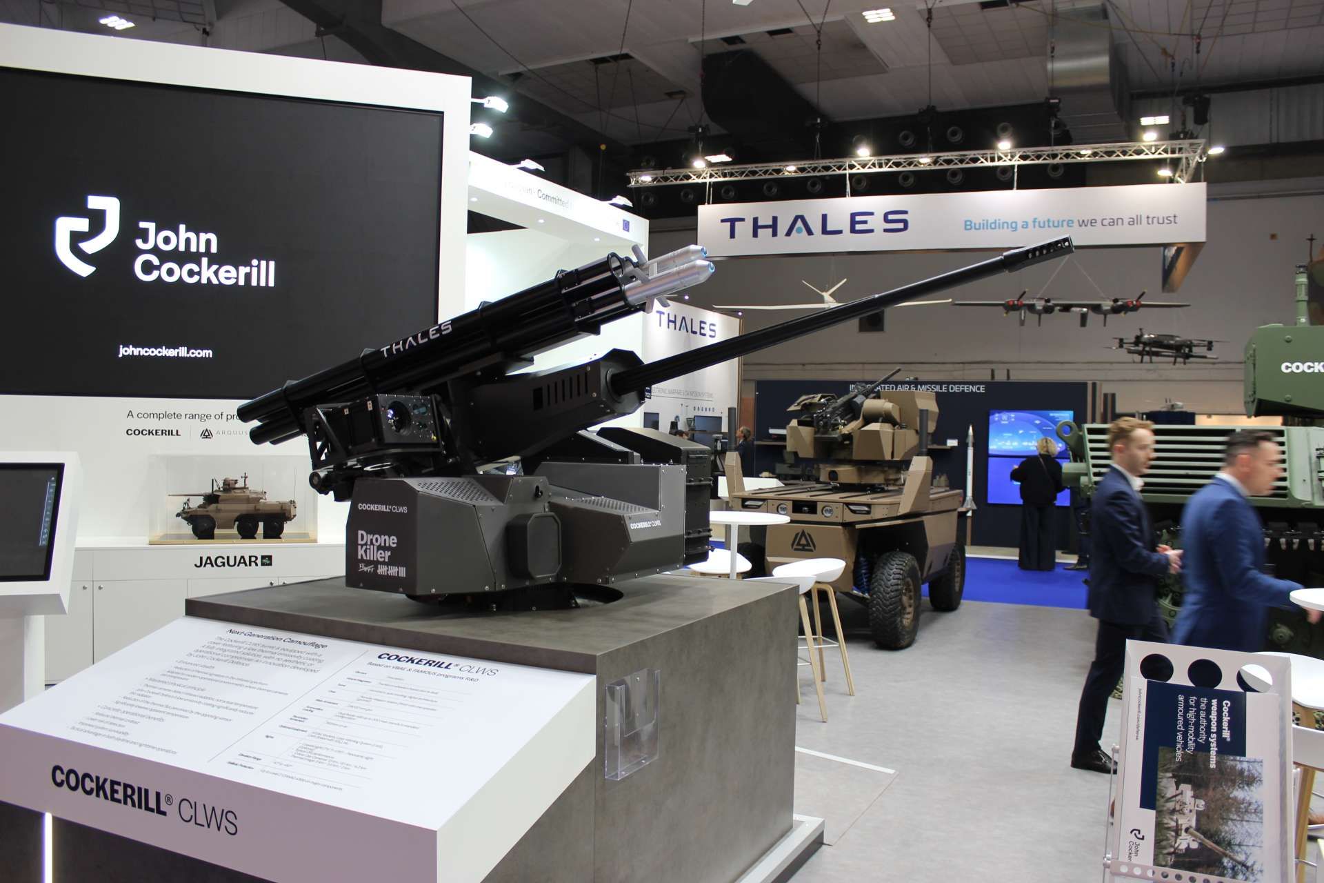 John Cockerill’s Cockerill CLWS is a lightweight remote weapon station armed with a 25 mm cannon, designed to give 4x4 to 8x8 armored vehicles greater firepower, anti-drone potential, and under-armor survivability (Picture source: Army Recognition Group).