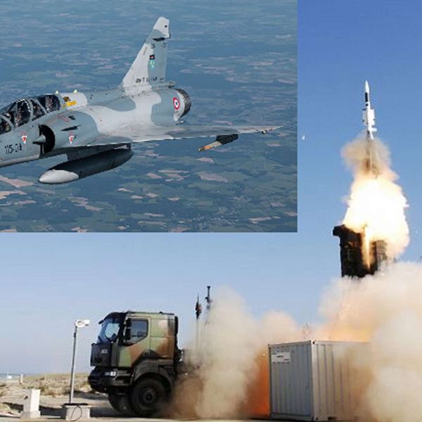 French Aster 30 surface-to-air missiles and Mirage 2000-5 fighters boost Ukraine’s air defense. The Asters, launched from SAMP/T Mamba systems, intercept high-speed missiles and aircraft up to 150 km away, while the Mirage jets equipped with MICA missiles enhance quick-reaction interception of drones and cruise missiles (Picture source: MBDA and Dassault Aviation).