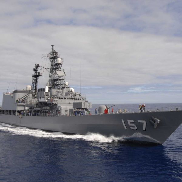Introduced in the late 1980s, the Asagiri-class is a series of eight general-purpose destroyers operated by the Japan Maritime Self-Defense Force (JMSDF) with a strong emphasis on anti-submarine warfare. (Picture source: Japanese MoD)