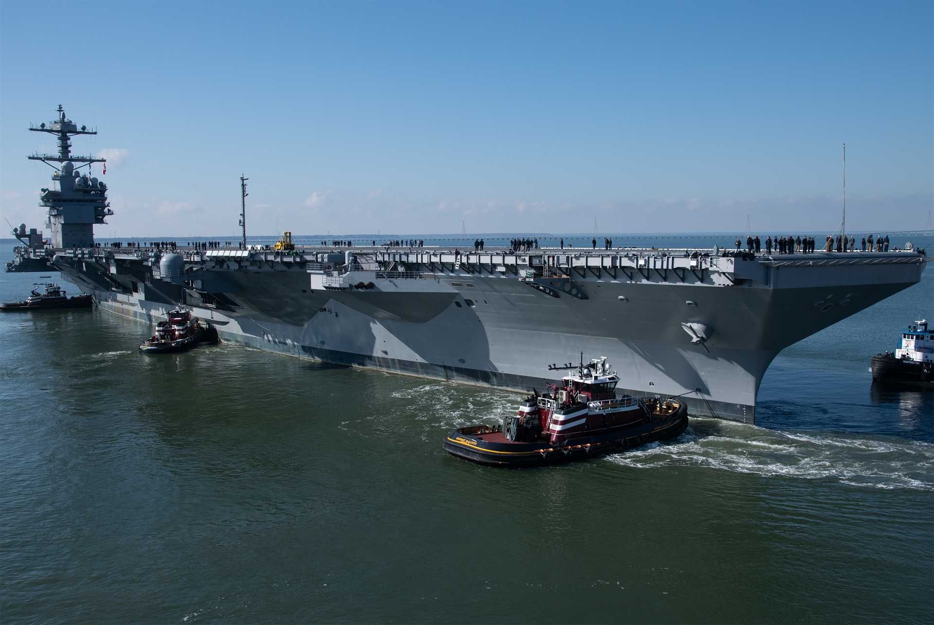 USS John F. Kennedy (CVN 79) conducts builder’s sea trials off the U.S. East Coast, marking the first at-sea testing of the Navy’s second Gerald R. Ford-class nuclear-powered aircraft carrier as it moves closer to fleet delivery.