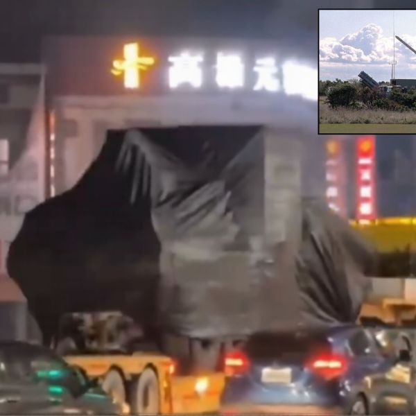 The Harpoon Coastal Defense System represents a land-based adaptation of Boeing’s established anti-ship missile architecture, configured specifically for deployment on mobile tactical vehicles (Picture source: Telegram Channel @china3army)