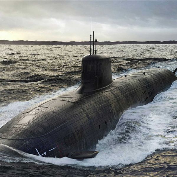 Artist’s impression of the future SSN-AUKUS submarine design, also referred to as SSN-A, a next-generation nuclear-powered attack submarine expected to enter service with the UK Royal Navy in the late 2030s.