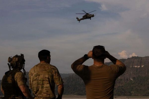 The Philippine Air Force’s Turkish-made T-129 ATAK attack helicopter participated alongside U.S., Japanese, and Philippine forces in KAMANDAG 10, demonstrating enhanced Allied close air support interoperability and archipelagic defense capabilities across the Indo-Pacific (Picture Source: U.S. Air Force)