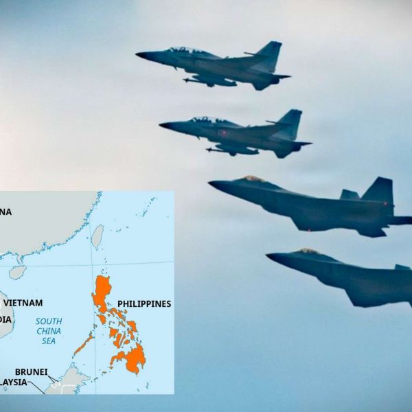 Philippine FA-50PH fighters flew alongside U.S. F-22 Raptors over Basa Air Base during Exercise Cope Thunder 26-1, signaling deeper allied air combat integration and a stronger, forward U.S.-Philippine airpower presence in the Western Pacific (Picture Source: U.S. Air Force)