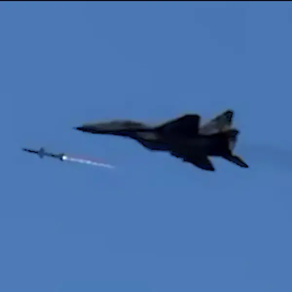 In newly released footage, a Ukrainian MiG-29 launches anti-radiation missiles to suppress Russian radar-guided air defenses, executing a tactical SEAD strike aimed at clearing the skies for follow-on attacks (Picture Source: Ukrainian Air Force)