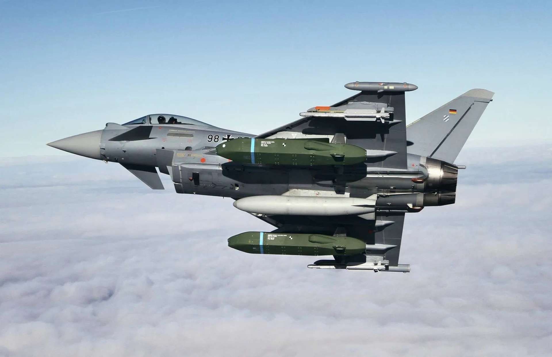 Taurus Neo boosts stand-off range, cuts planning time, and improves jam-resistant precision for hardened target strikes. Taurus missile on a Eurofighter jet (Picture source: MBDA).