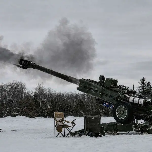 Army Mobile Tactical Cannon aims to field a wheeled 155 mm self-propelled howitzer to replace the M777, with a July 2026 contract award target and rapid prototype deliveries to boost shoot-and-scoot survivability (Picture source: U.S. DoW).