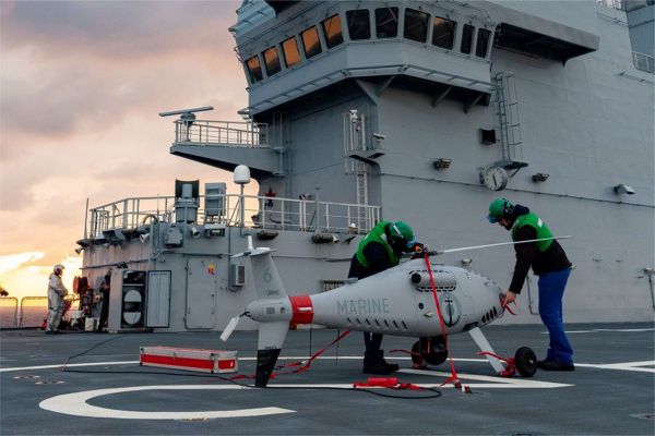 French Navy expands its Schiebel Camcopter S-100 fleet with five additional shipborne VTOL drone systems, strengthening FREMM frigates’ long-range maritime surveillance and over-the-horizon reconnaissance capabilities (Picture source: French Navy- Marine Nationale).