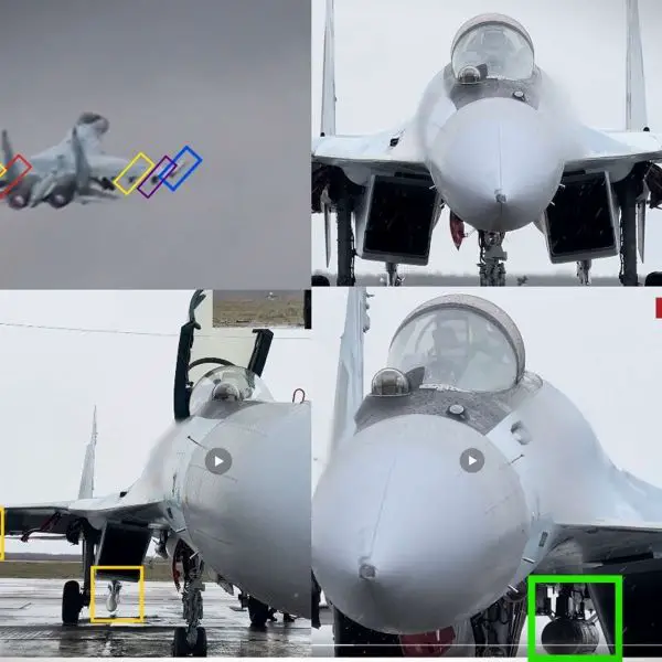 Russian footage shows a Su-35S flying escort with a mixed air-to-air and anti-radiation loadout, signaling a dual-role mission to protect helicopters while pressuring Ukrainian air défenses (Picture Source: Tv Zvezda)