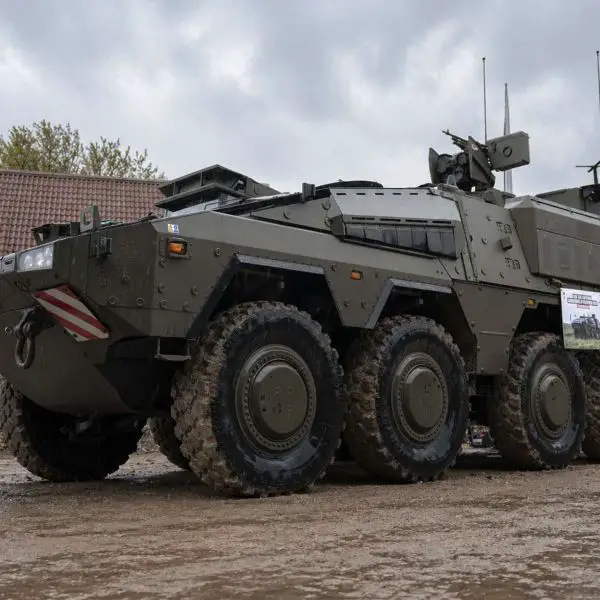 British Army showcases its future fighting force at Salisbury Plain, combining Challenger 2 tanks, Boxer armoured vehicles, combat engineers, drones, and autonomous systems to demonstrate a more lethal, networked, and survivable armoured force for future NATO operations (Picture source: UK MoD).