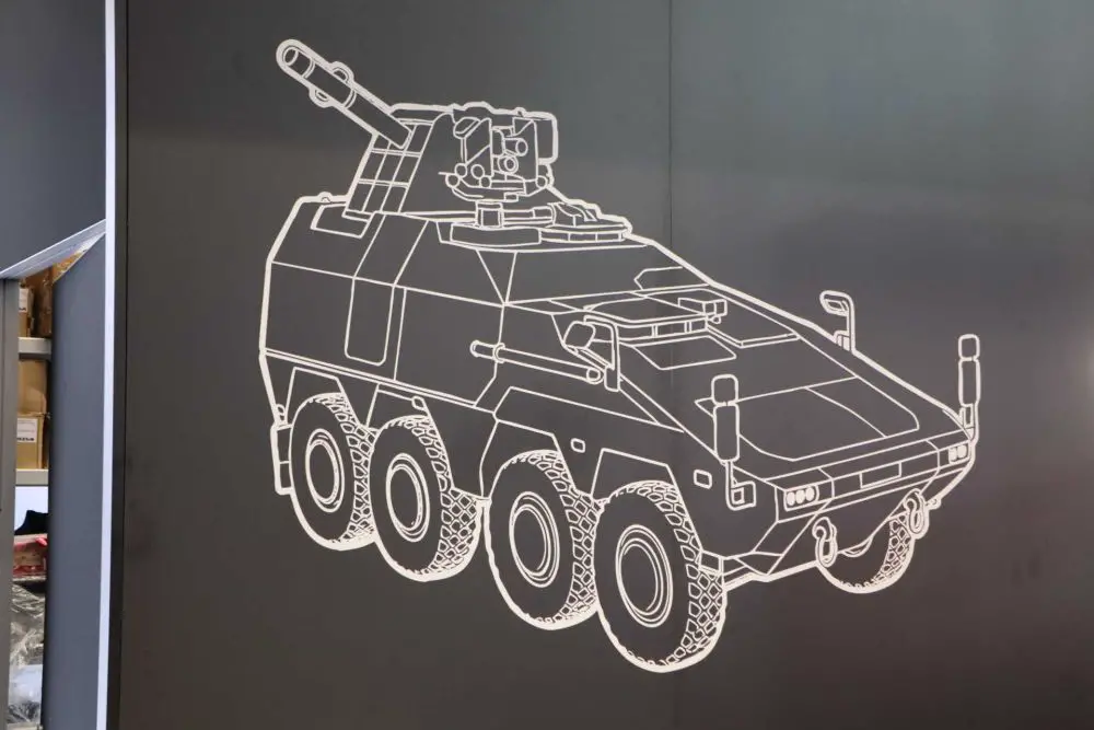 The redesigned Boxer Brimstone SL shifts from a 16-missile external launcher to an estimated nine-round centrally aligned system, improving weight distribution and possibly introducing a full 360° coverage. (Picture source: Army Recognition)