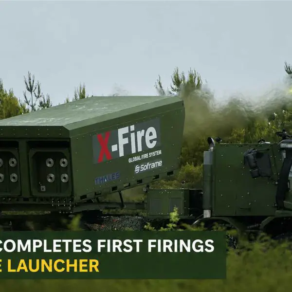 Thales’ X-Fire launcher conducts its first live firing during trials supporting France’s future sovereign long-range precision strike capability.