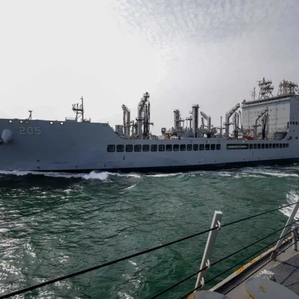 Each John Lewis-class replenishment oiler provides underway replenishment of fuel and limited dry cargo to carrier strike groups, amphibious ready groups, and surface forces so they can remain on station without returning to port. (Picture source: US Navy)