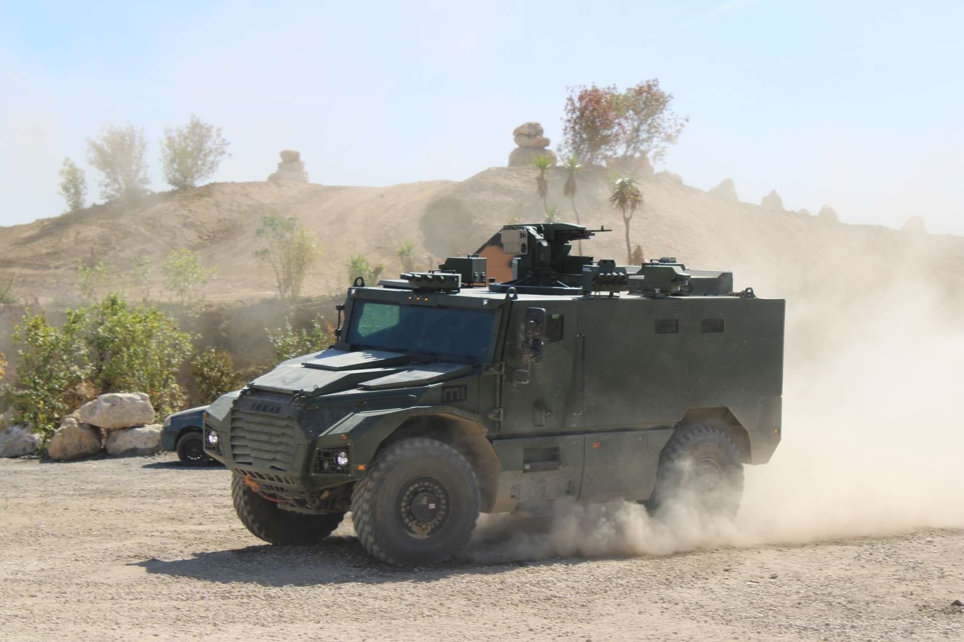 Eurosatory 2026 live demonstrations highlighted the Bronco and Taurus from ST Engineering, UNAC’s Rider, the INKAS M1 MRAP, and Rheinmetall’s Mission Master SP2 and CXT2, showing how protected mobility, reconnaissance, unmanned logistics, and robotic combat support are reshaping modern land operations (Picture source: Army Recognition Group).