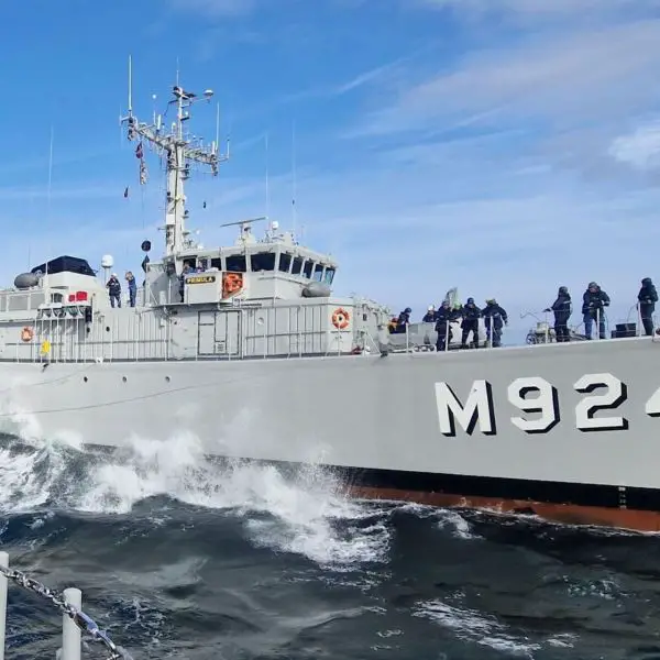 BNS Primula, a Belgian Tripartite-class minehunter, prepares for potential redeployment toward the Strait of Hormuz amid renewed mine warfare concerns and escalating US-Iran maritime tensions. (Picture source: Belgian Navy)