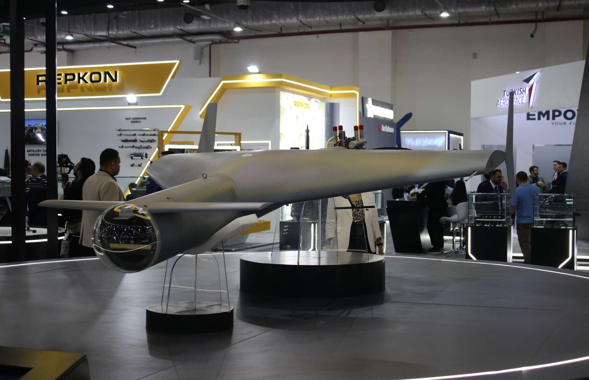 The Jabbar-150 is a long-range, one-way attack drone with a roughly one thousand kilometer reach, a medium explosive warhead, and simple GPS-based guidance. Designed for mass launch from truck-mounted ramps, it gives Egypt a low-cost deep strike option for hitting fixed infrastructure and airfield targets (Picture source: Army Recognition Group).