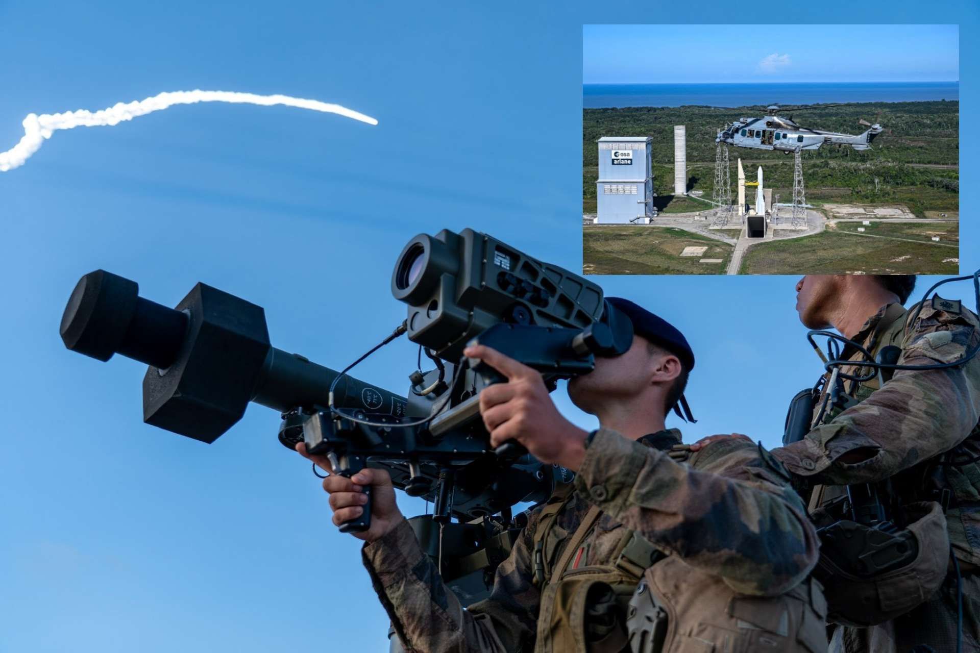 France deployed the Mistral 3 MANPAD system in French Guiana to safeguard a satellite launch against potential drone threats, showcasing its rapid-reaction air defense capability (Picture Source: French MoD)
