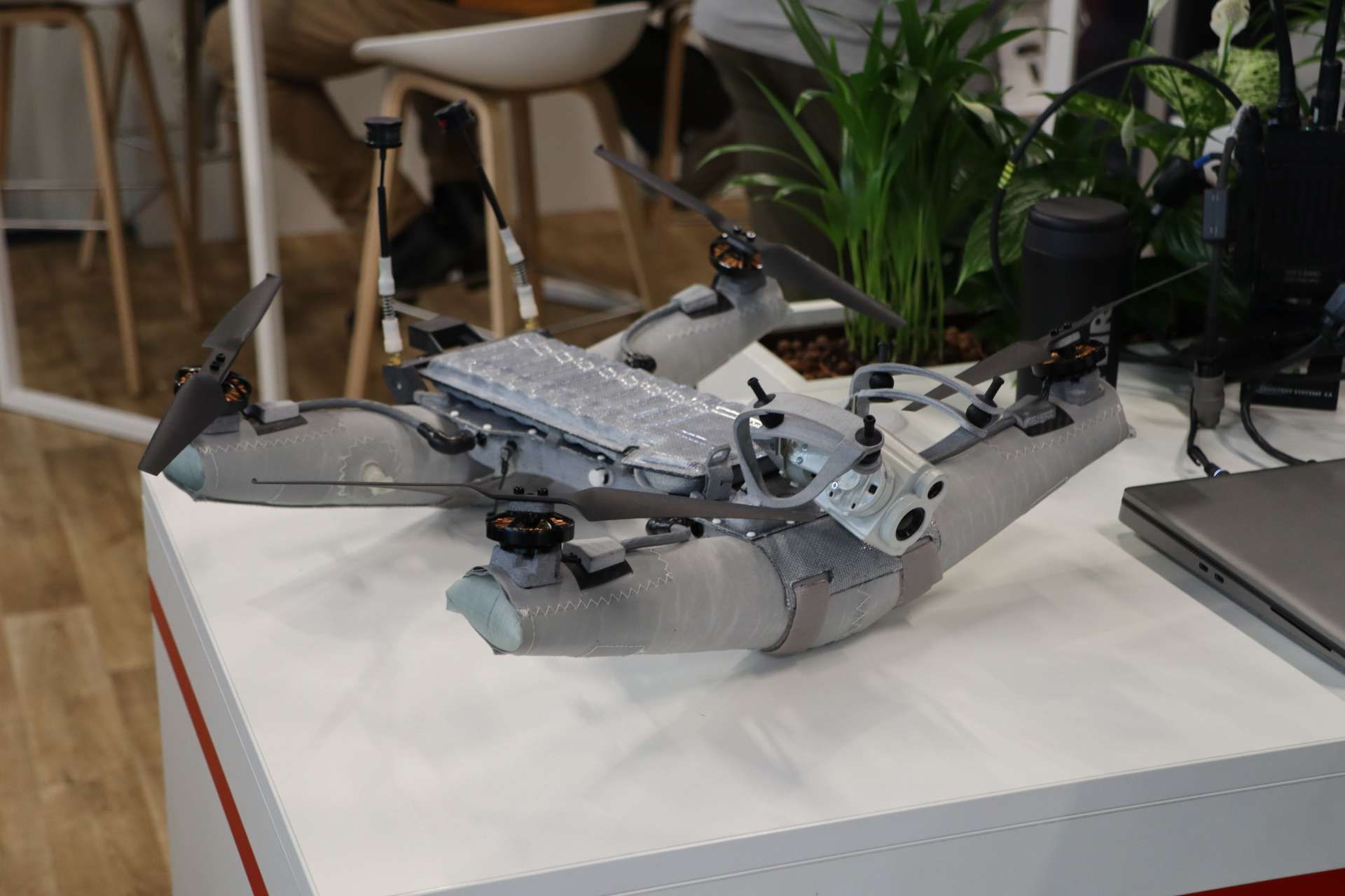 Diodon Drone Technology unveiled the DIODON HP30 Mk2, a waterproof micro-drone built for naval surveillance in harsh saltwater environments (Picture Source: Army Recognition Group)