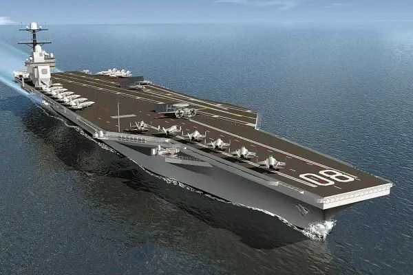 The new USS Enterprise (CVN-80) is connected directly to its two predecessors by physically recycling 16 tonnes of steel from the 1961 nuclear carrier and incorporating four original windows saved from the decorated World War II carrier. (Picture source: US DoD)