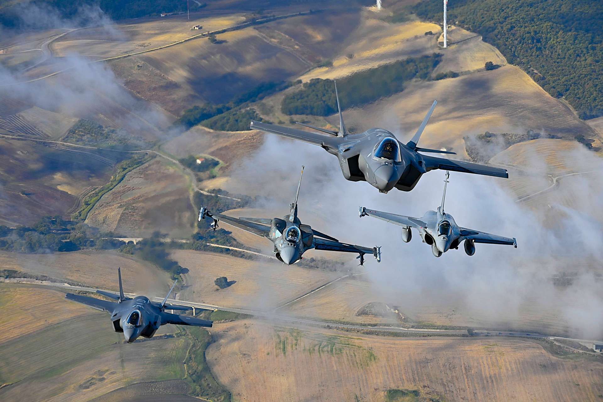 The United Kingdom has joined Exercise Falcon Strike 2025 in Italy, deploying its fifth‑generation air power alongside NATO allies to strengthen integration and readiness in contested Mediterranean environments (Picture Source: NATO)