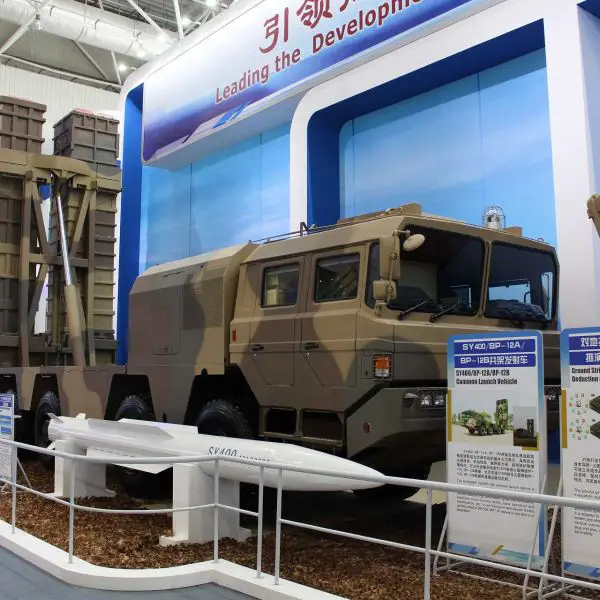 The Chinese SY-400 is a road-mobile precision strike missile system capable of launching guided rockets or short-range ballistic missiles with ranges up to 400 km.