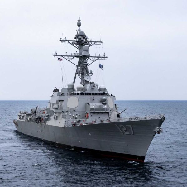 The USS Patrick Gallagher is the final Flight IIA Technology Insertion destroyer, a variant introduced in 2016 to incorporate updated computing architecture and combat system improvements while retaining the SPY-1D radar and Aegis system. (Picture source: US Navy)