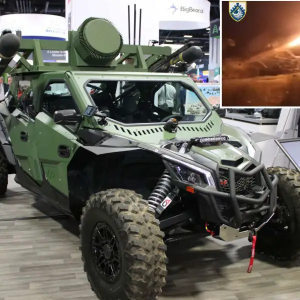 The U.S.-made Tempest is a highly mobile, fire-and-forget counter-UAS platform combining a rugged light vehicle, dual missile launchers, and an integrated sensor suite to detect, engage, and destroy Class 2 and 3 drones in contested, GPS-degraded environments, then rapidly relocate to avoid counterfire (Picture source: Army Recognition Group/ Ukraine MoD).