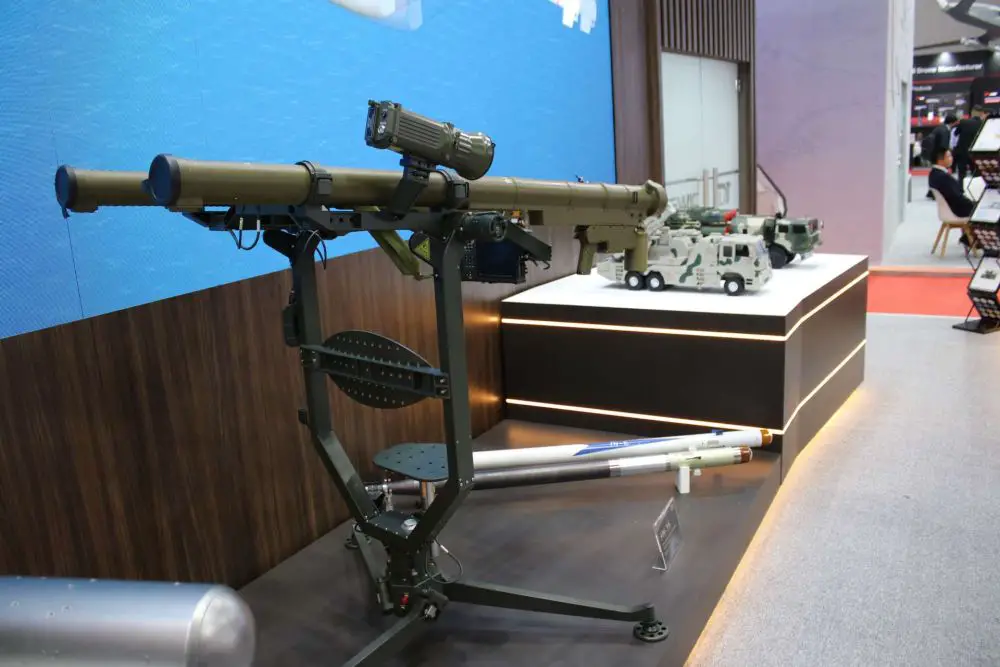 China’s FN-16 dual-launcher shown at DSA 2026 in Kuala Lumpur illustrates an export-focused very short-range air-defense solution designed to improve point defense against helicopters, low-flying aircraft, cruise missiles, and drones through faster ready-to-fire engagement capacity (Picture source: Army Recognition Group).