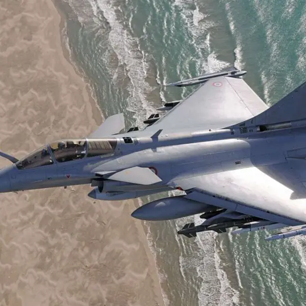 The Dassault Rafale is a twin-engine, multi-role fighter capable of air superiority, deep strike, reconnaissance, and nuclear deterrence missions, equipped with AESA radar, SPECTRA electronic warfare suite, and a full range of precision-guided munitions (Picture source: Dassault Aviation).
