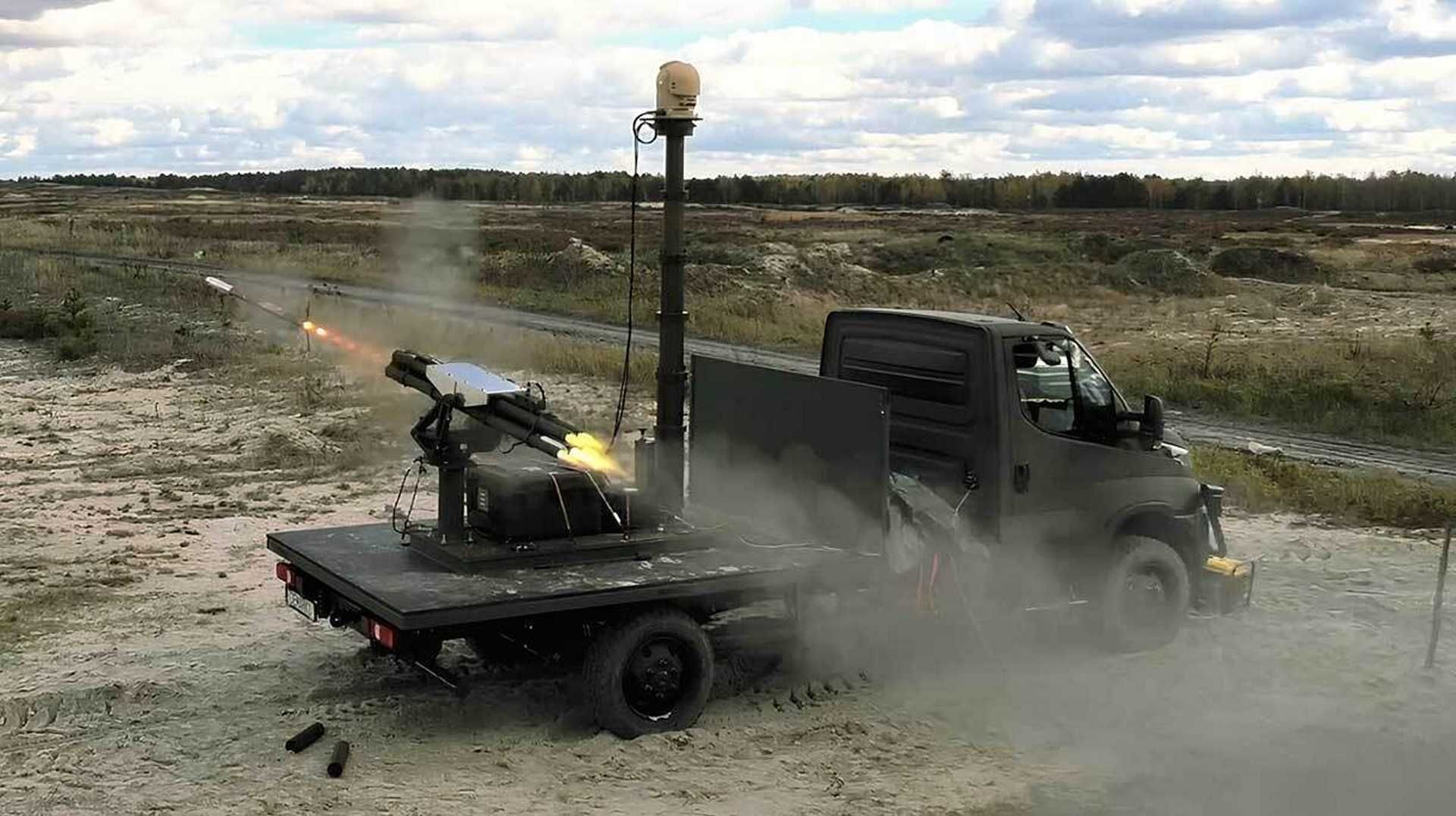 The VAMPIRE is a portable, self-contained intelligence, surveillance, reconnaissance (ISR) and precision-strike system designed to counter small unmanned threats and also engage ground targets at ranges up to 7 km with the Belgian FZ275 rocket. (Picture source: L3Harris)