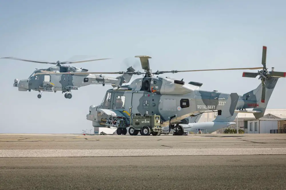 Royal Navy Merlin and Wildcat helicopters strengthen UK air defence by adding airborne surveillance, counter-UAS detection and precision strike capability to protect RAF Akrotiri and allied forces against growing drone threats (Picture source: UK MoD).