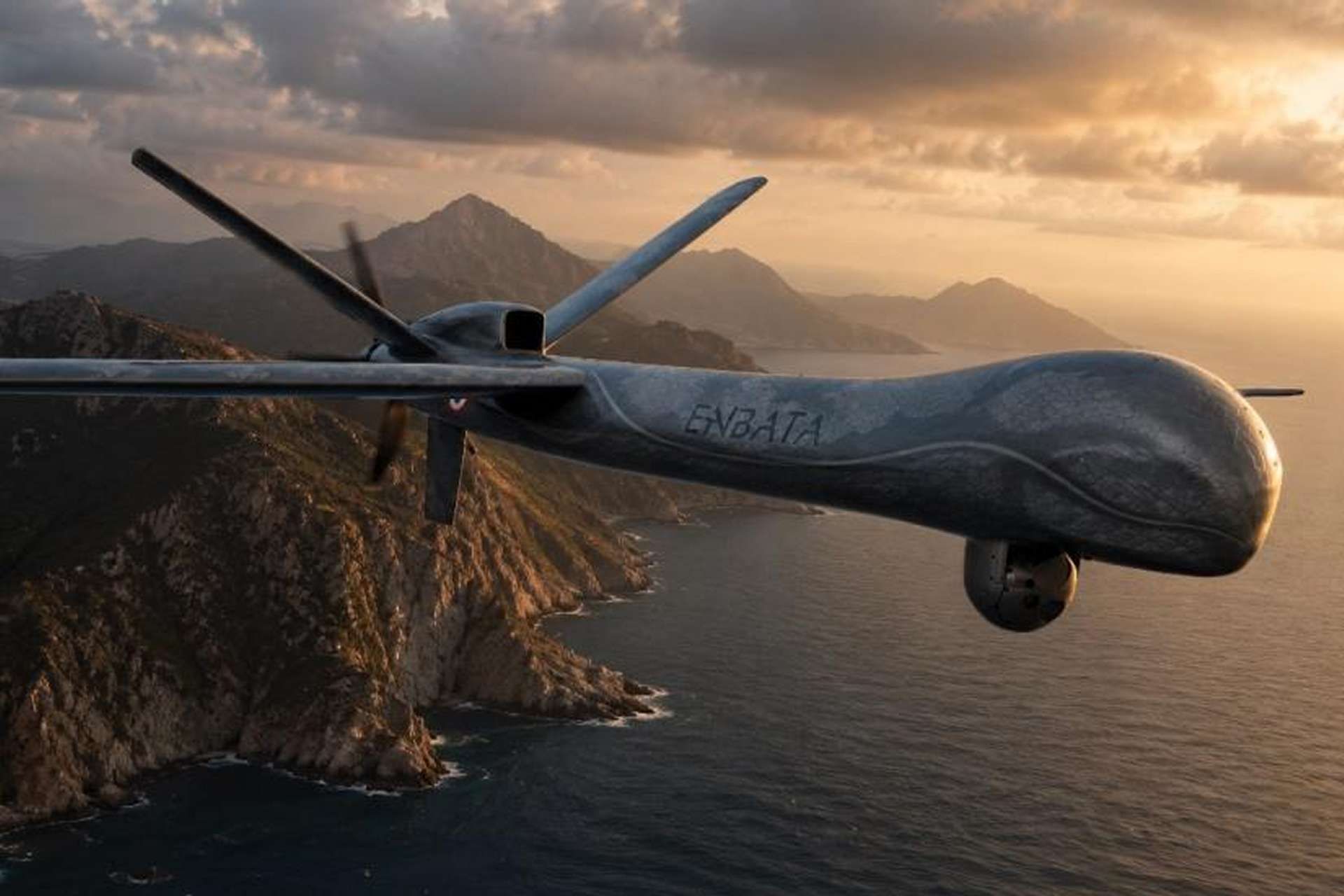 Thales and AURA AERO will integrate the AirMaster C AESA radar and electronic warfare systems on France’s Enbata MALE drone, aiming to provide sovereign long-endurance ISR, maritime surveillance, counter-drone and armed reconnaissance capabilities (Picture source: Aura Aero).