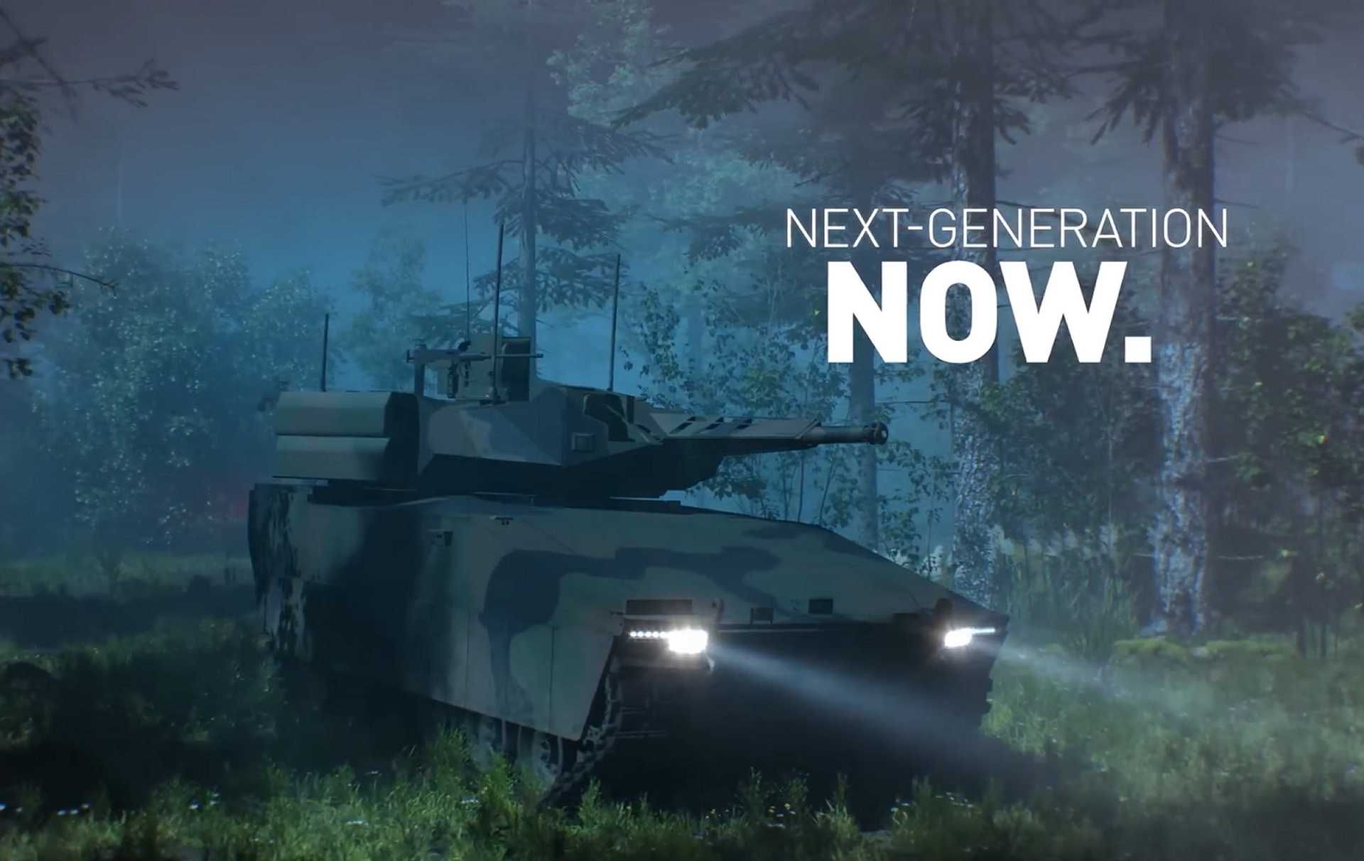 Artist’s rendering of the American Rheinmetall Vehicles Lynx XM30, proposed as the U.S. Army’s next-generation infantry fighting vehicle under the XM30 program.