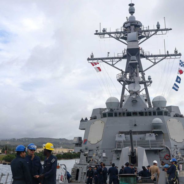USS Frank E. Petersen Jr. (DDG 121) Arleigh Burke-class guided-missile destroyer  departed Guam on December 20, 2025, to conduct U.S. 7th Fleet operations as part of the Abraham Lincoln Carrier Strike Group, reinforcing U.S. naval presence and commitment to a free and open Indo-Pacific.
