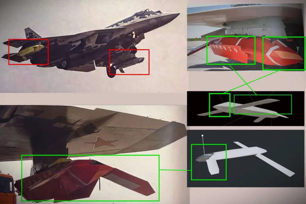 Ukraine’s intelligence service revealed that Russia has deployed the S-71K Kover, a 300 km-range air-launched cruise missile designed to expand the strike role of the Su-57 and potentially integrate with the S-70 unmanned combat aircraft (Picture Source: Russian Media / Main Directorate of Intelligence of the Ministry of Defence of Ukraine/ Army Recognition, protected illustration, reproduction prohibited without permission)