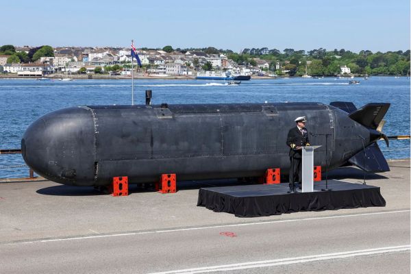 On 15 May 2025, the Royal Navy unveiled its first Extra-Large Uncrewed Underwater Vessel at His Majesty’s Naval Base Devonport. (Picture source: UK MoD)