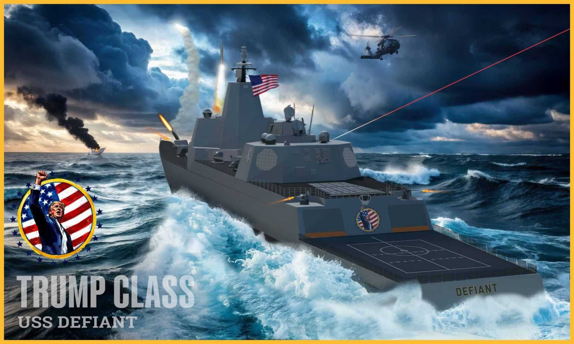 Trump-class large surface combatant guided missile battleship warship United States 