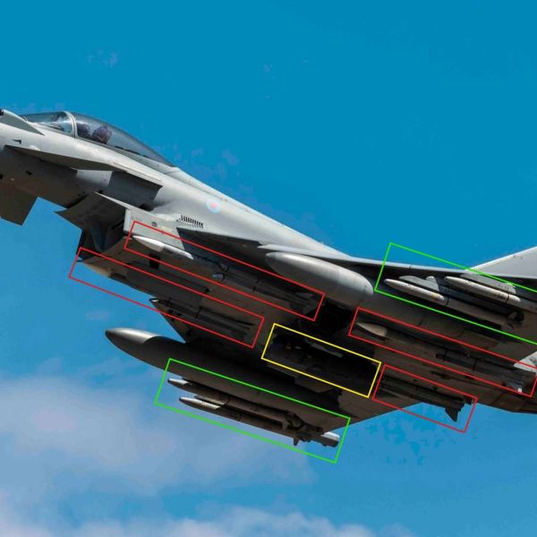 A newly released UK Ministry of Defence image shows an RAF Typhoon FGR4 armed with Meteor and ASRAAM missiles, highlighting Britain’s layered air combat posture in the Middle East (Picture Source: UK MoD)
