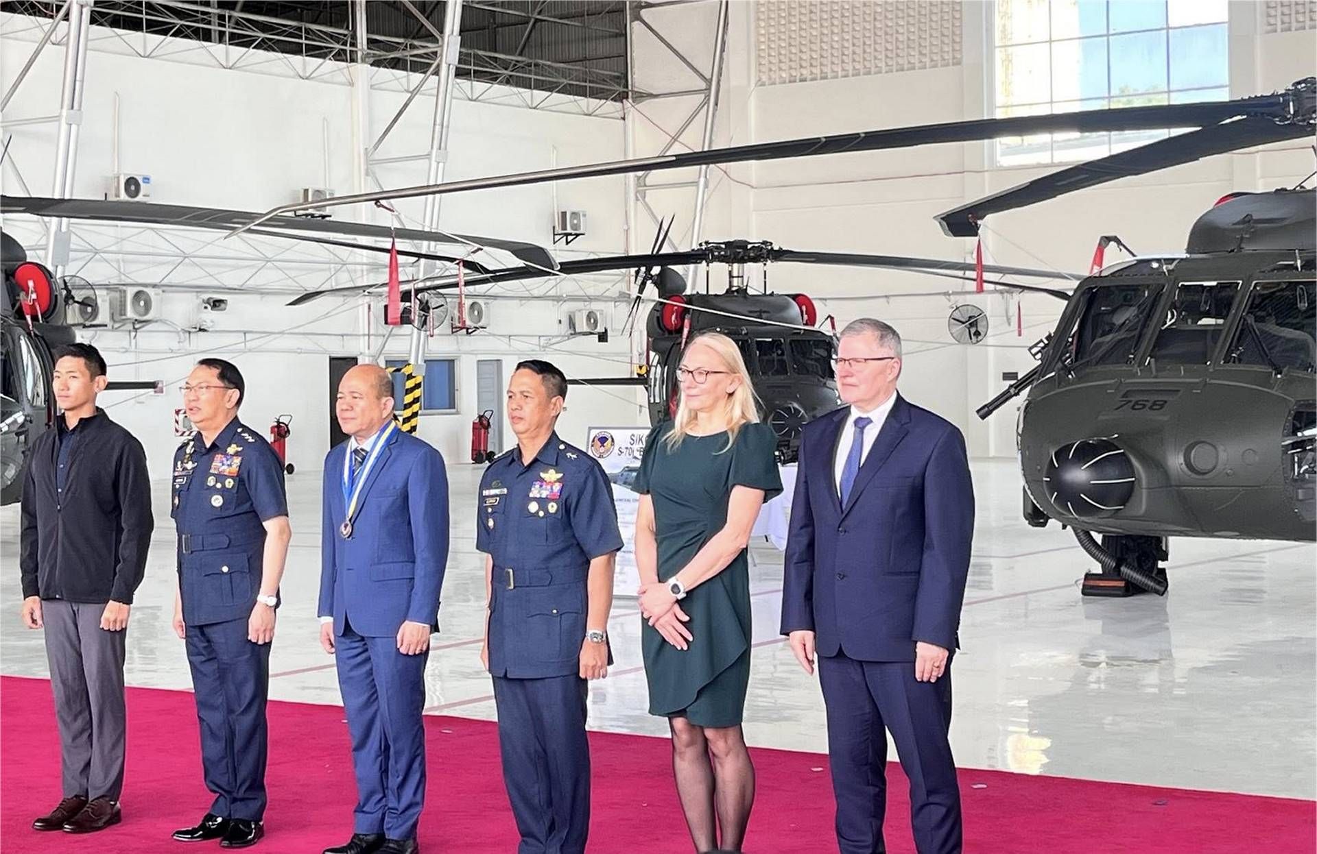Official handover ceremony of five S-70i Black Hawk helicopters to the Philippine Air Force on January 23, 2026, attended by representatives of the Polish Embassy in Manila and defense officials, marking the latest milestone in the Philippines' ongoing helicopter acquisition program.