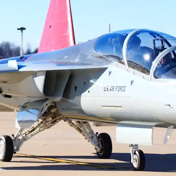 The second Boeing T-7A Red Hawk advanced jet trainer for U.S. Air Force prepares for departure, ready to join Joint Base San Antonio-Randolph as part of the U.S. Air Force’s transition to a next-generation pilot training system.