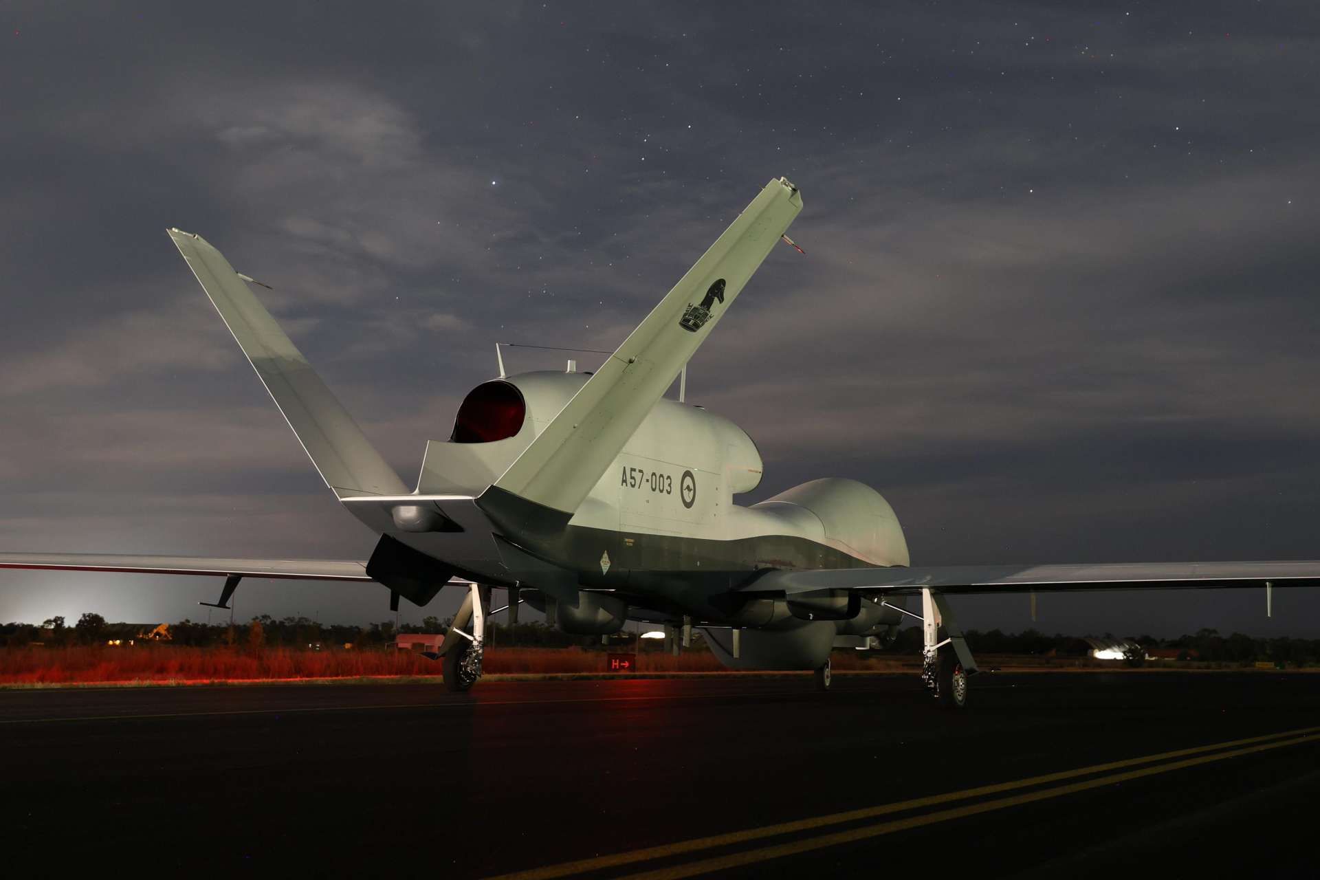 The Royal Australian Air Force’s 9 Squadron has taken operational control of the MQ-4C Triton remotely piloted aircraft, adding long-range, high-altitude maritime surveillance coverage across Australia’s northern and eastern approaches (Picture Source: Australian Air Force)