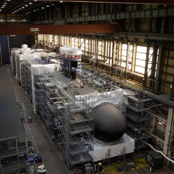 The USS Oklahoma will be the 29th Virginia-class submarine, the first of the Block V configuration, the second U.S. Navy vessel carrying the name of this state, and the 14th Virginia-class submarine to be delivered by Newport News Shipbuilding. (Picture source: HII)