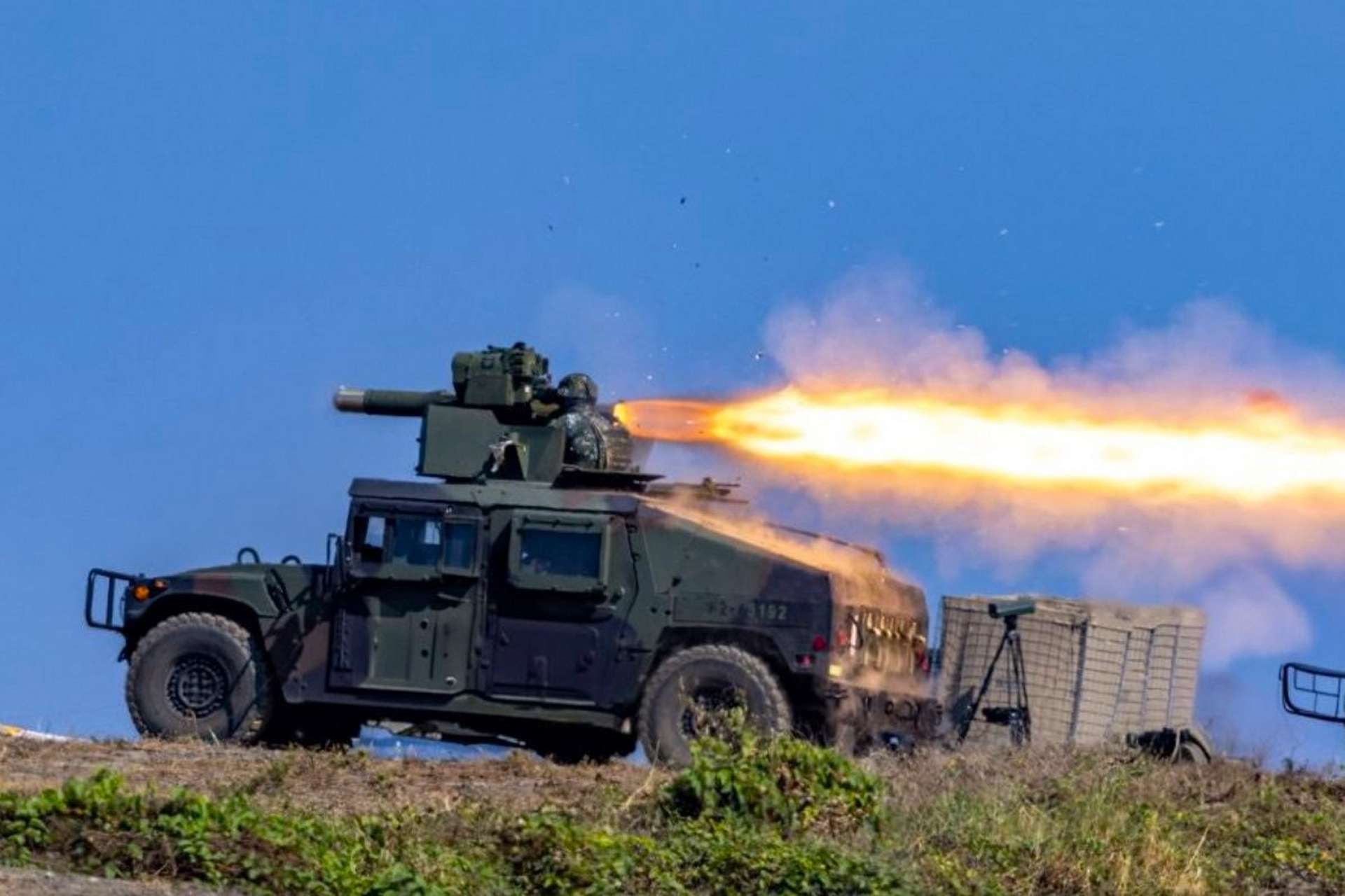 Taiwan tested U.S.-made TOW and Javelin missiles against maritime targets during a major live-fire exercise to strengthen its layered coastal defense strategy against potential amphibious assaults (Picture Source: Taiwanese Military News Agency)
