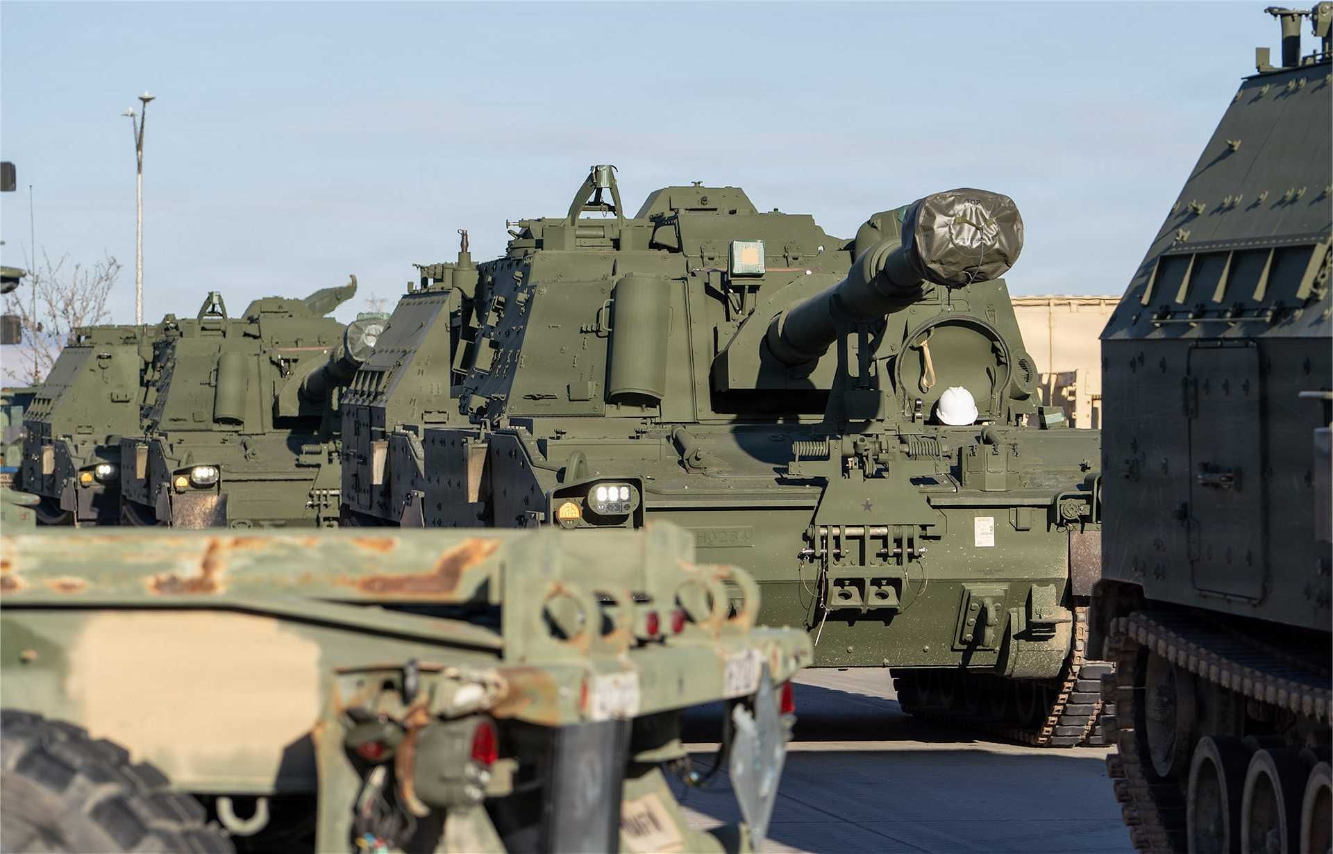 M109A7 Paladin assigned to 1st Armored Division Artillery as part of ongoing readiness enhancement for armored fire support operations.